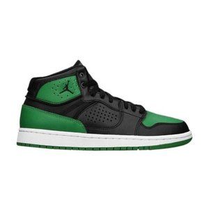 Jordan Access Aloe and Black Sneakers